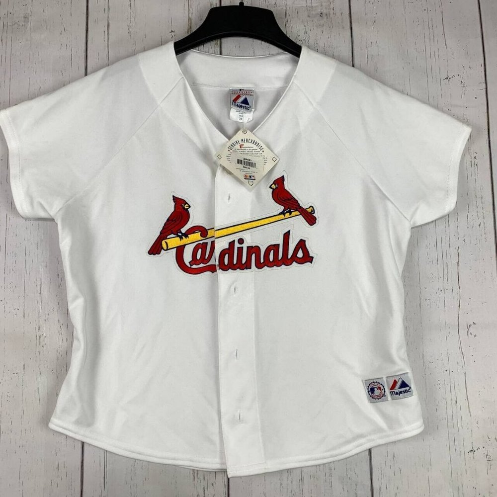 Arizona Cardinals‎ NFL 2X Majestic Jersey T-Shirt White New Women